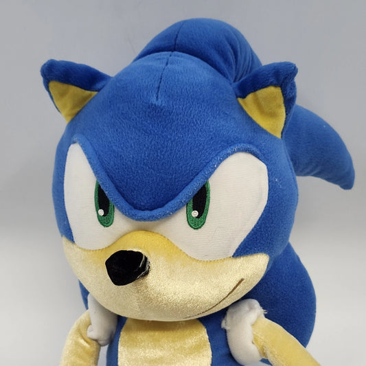 Sonic the Hedgehog blue plush with gold belly and red shoes