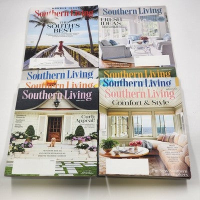 Southern Living magazines March through October 2021 editions