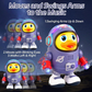 Dancing Space Duck Musical Cruise Toy Light Up Duck for Dirty Duck Game, Cruise Cabin Door Gift