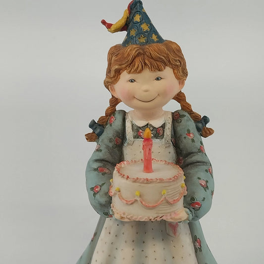 Special Friends Birthday Girl figurine by Sherri Buck Baldwin