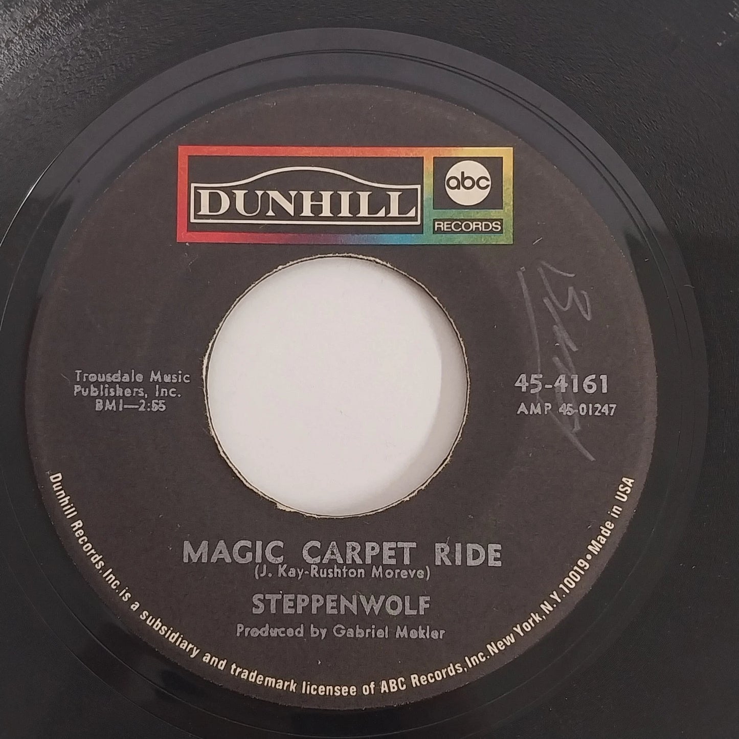 Steppenwolf Magic Carpet Ride 45 RPM vinyl record