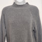 Studio Works gray cable knit turtleneck sweater