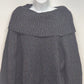 Studio Works black flecked cowl neck sweater jacket