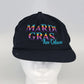 Sun Products Mardi Gras snapback hat black nylon