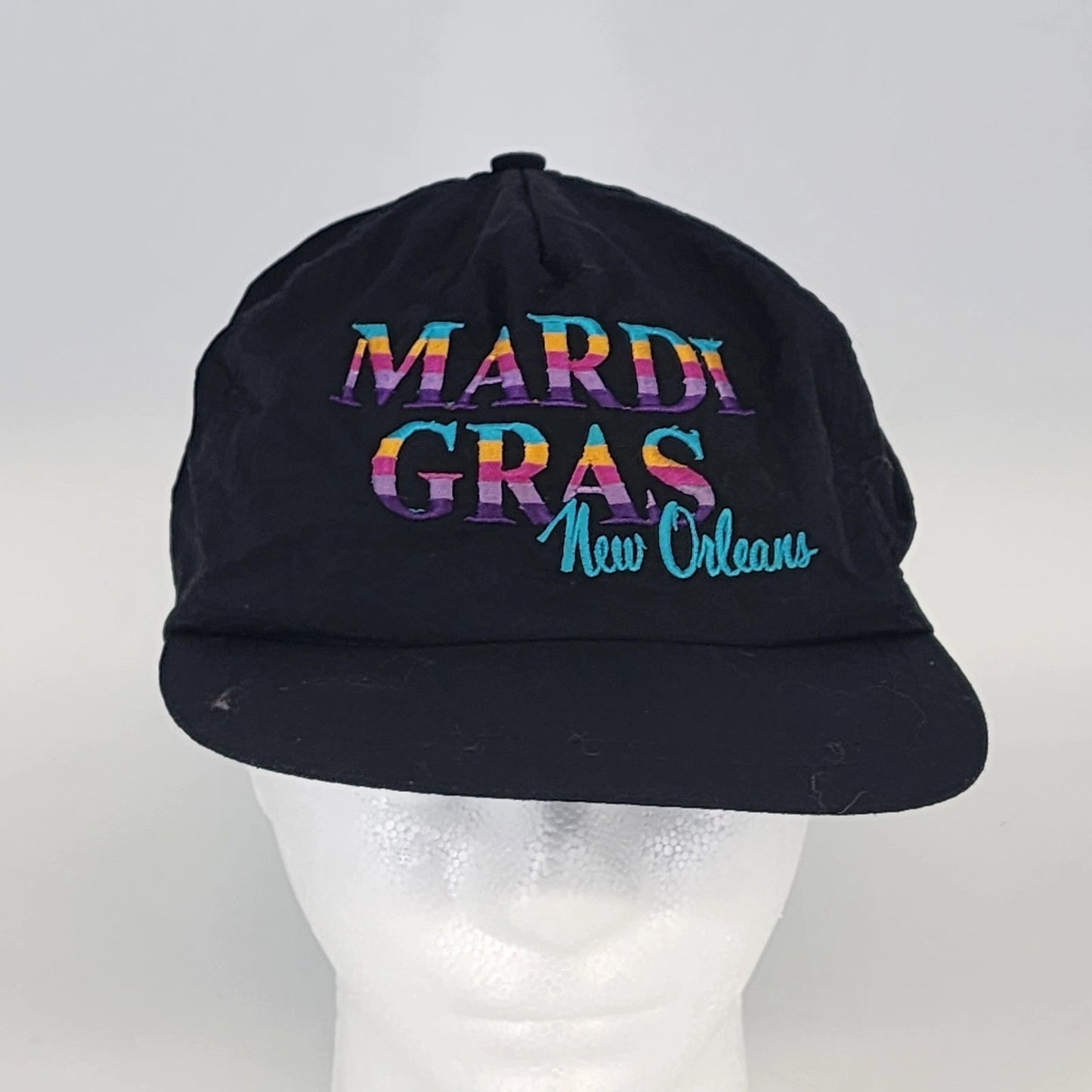 Sun Products Mardi Gras snapback hat black nylon