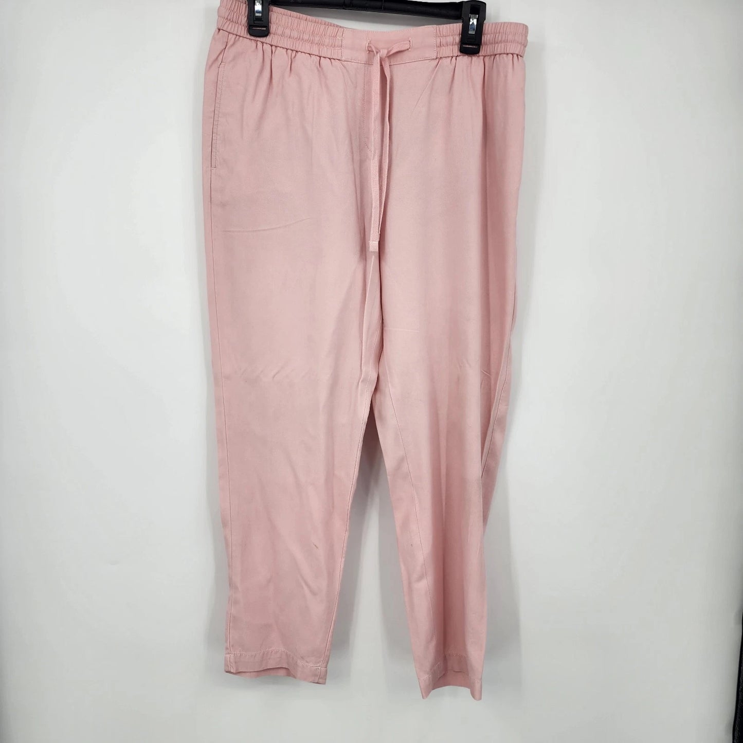 Pink Talbots Petite drawstring jogger pants relaxed fit lounge wear