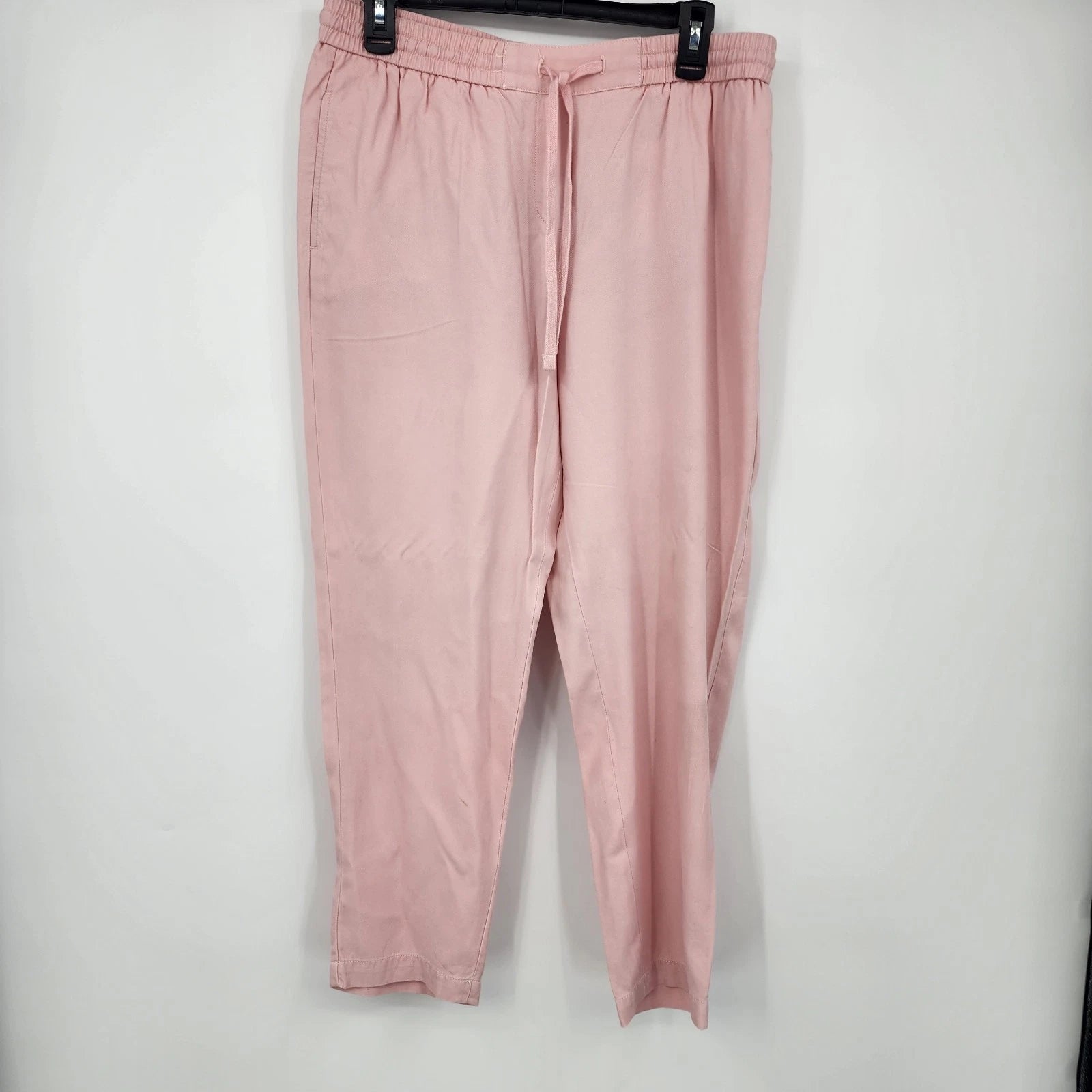 Pink Talbots Petite drawstring jogger pants relaxed fit lounge wear