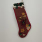 Tender Heart Treasures moose Christmas stocking plaid applique