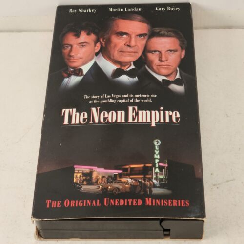 The Neon Empire VHS 1991 Gary Busey Roy Sharkey Martin Landau About Bugsy Siegel