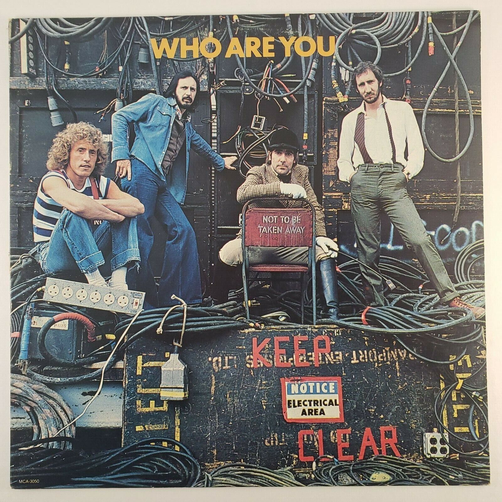 The Who Who Are You LP vinyl album MCA3050 with cover and inner sleeve