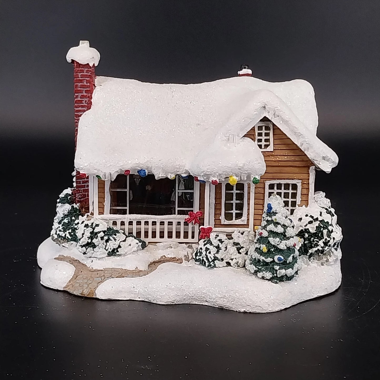 Thomas Kinkade Childhood Home Christmas cottage