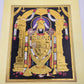 Tirupati Balaji Venkateswara Swamy gold embossed devotional art print