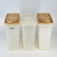 Tupperware 469 cereal storage containers pour lid set