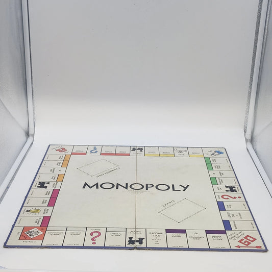 Vintage 1938 Parker Brothers Monopoly game board with classic design