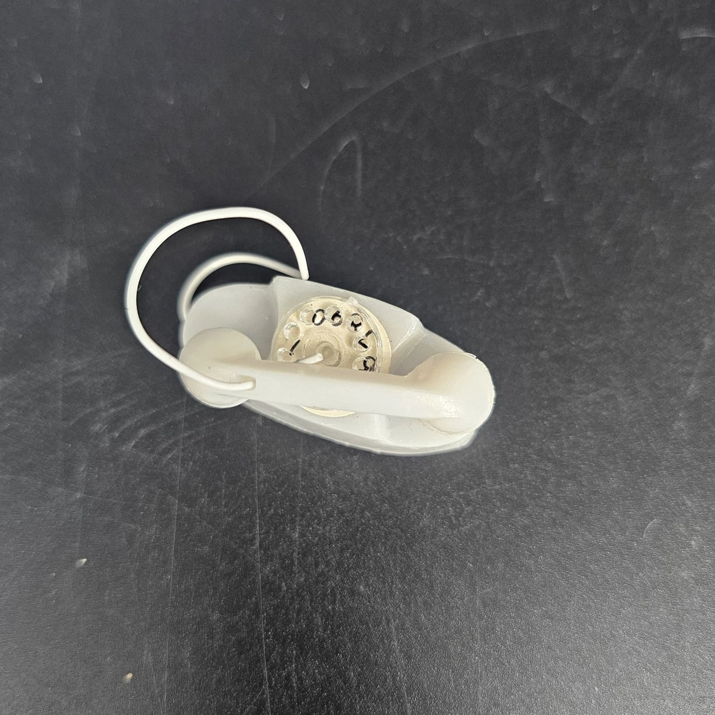 Vintage white Barbie princess desk phone accessory
