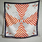 Vintage 1776 1976 blue red stars stripes scarf