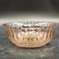 Vintage 7-inch pink pressed glass bowl with Tiara Sandwich pattern