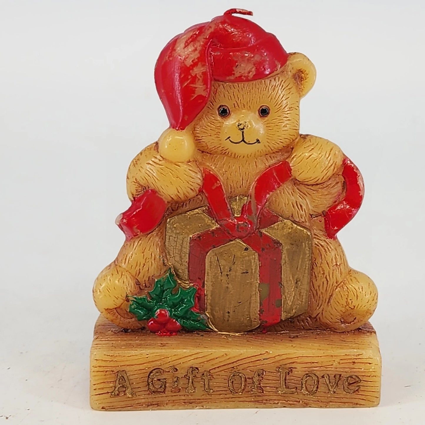 Vintage Jasco teddy bear bayberry scented candle Country Charm collection