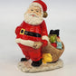 vintage Santa figurine Japan pottery hand painted