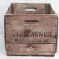 Vintage Zeropack wooden crate from Winchester Virginia