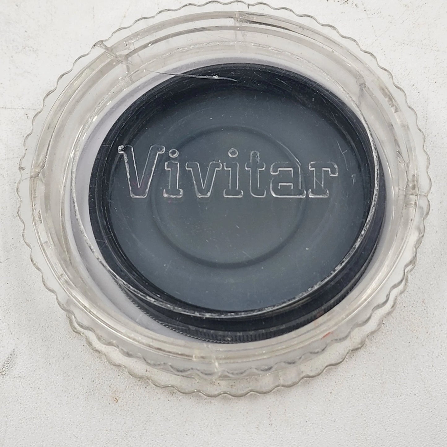 Vivitar 55mm linear polarizing camera lens filter with original plastic case