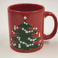 Vintage Waechtersbach red ceramic Christmas tree mug from West Germany