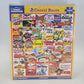 White Mountain 1000 piece cereal box collage puzzle sealed NOS