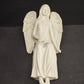White resin angel shelf sitter figurine for indoor or outdoor décor