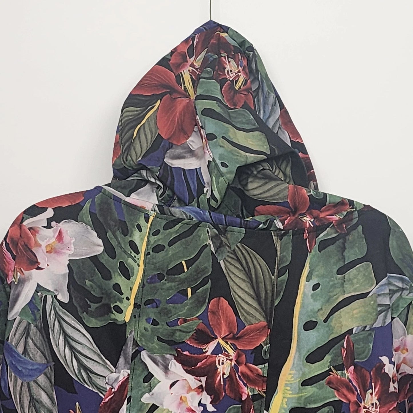 C&C California XL Floral Hooded Jacket Drawstring Windbreaker