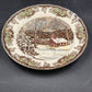 Johnson Brother Dinner Plate 9.75" School House Friendly Village Country Scene