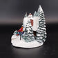 Thomas Kinkade Country Christmas Homecoming Cottage Lighted