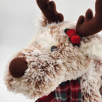 Plush Stuffed Animal Standing Reindeer 16" Toy Christmas Decor bay Encore Group