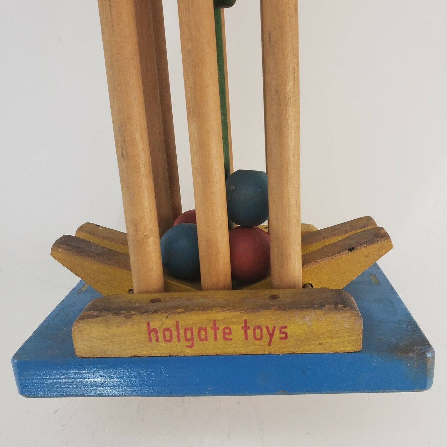 Holgate Toys Hammer Tower Wooden Tower 4 Levers 4 Wood Balls & Wood Mallet 1955