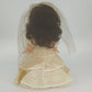 Kehagias Bride Doll 12" Wedding Gown Veil Brunette Blue Eyes Greece Vintage