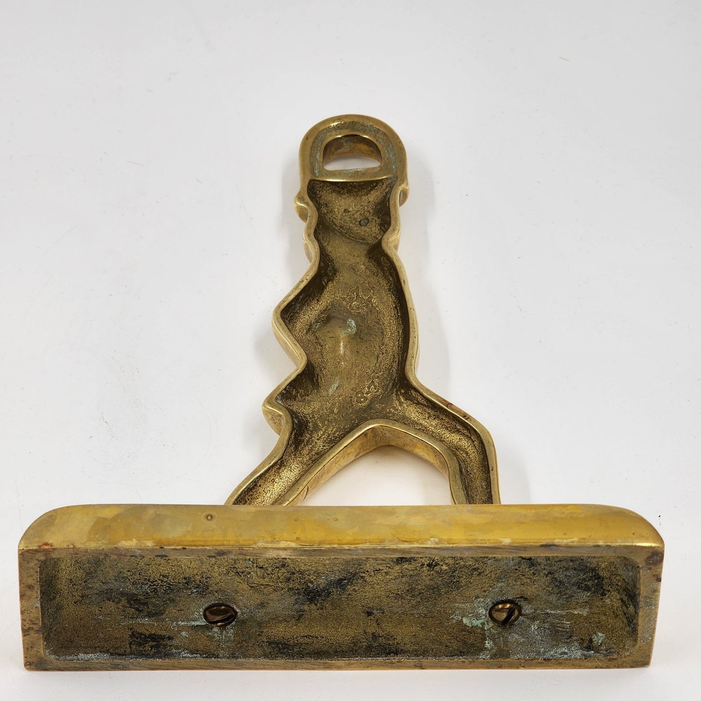 Virginia Metalcrafters Pair of Brass Hessian Soldiers Door Stoppers Bookends Vtg