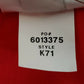Fame Fabrics K71 Red Unisex Server Smock Medium 2 Pocket Work Uniform