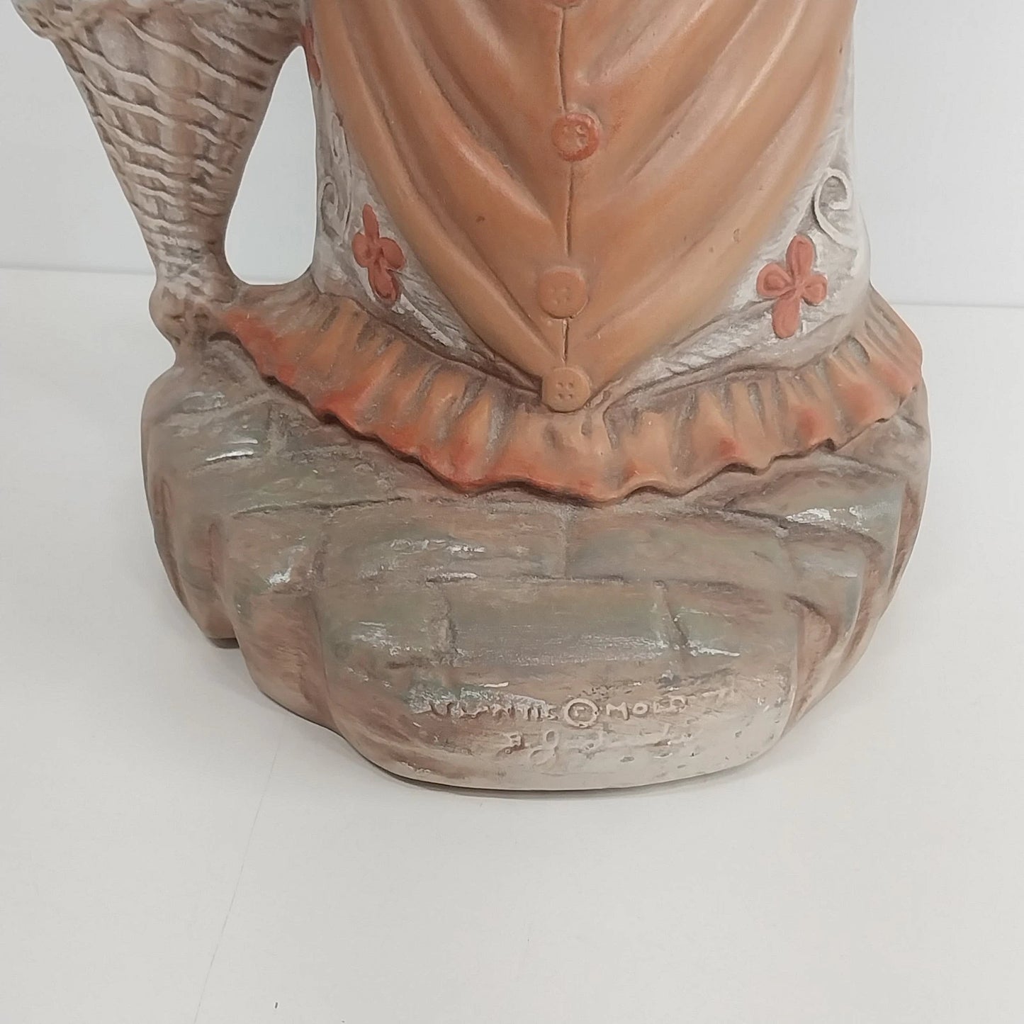 Atlantic Mold Western Woman Figurine 22in Ceramic Statue Prairie Lady Vintage