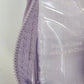 Purple Clear Vinyl Cosmetic Makeup Bag Zip Travel Toiletry Case 6.5" China