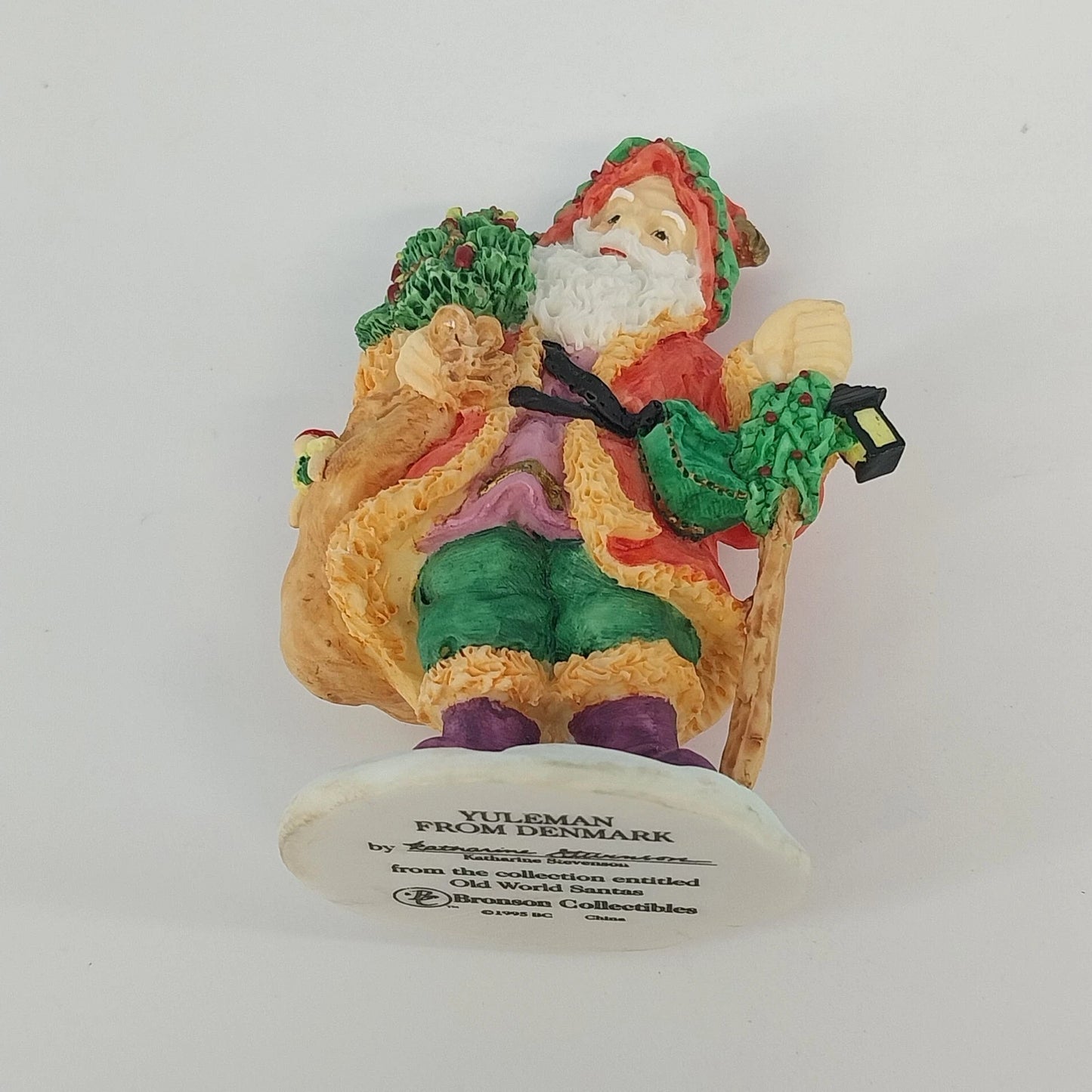 Bronson Yuleman From Denmark Old World Santas Resin Figurine 4" 1995 Vintage