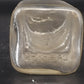 Hazel Atlas Half Pint Square Canning Jar Wire Bail Lid Clear Glass 5" Vintage