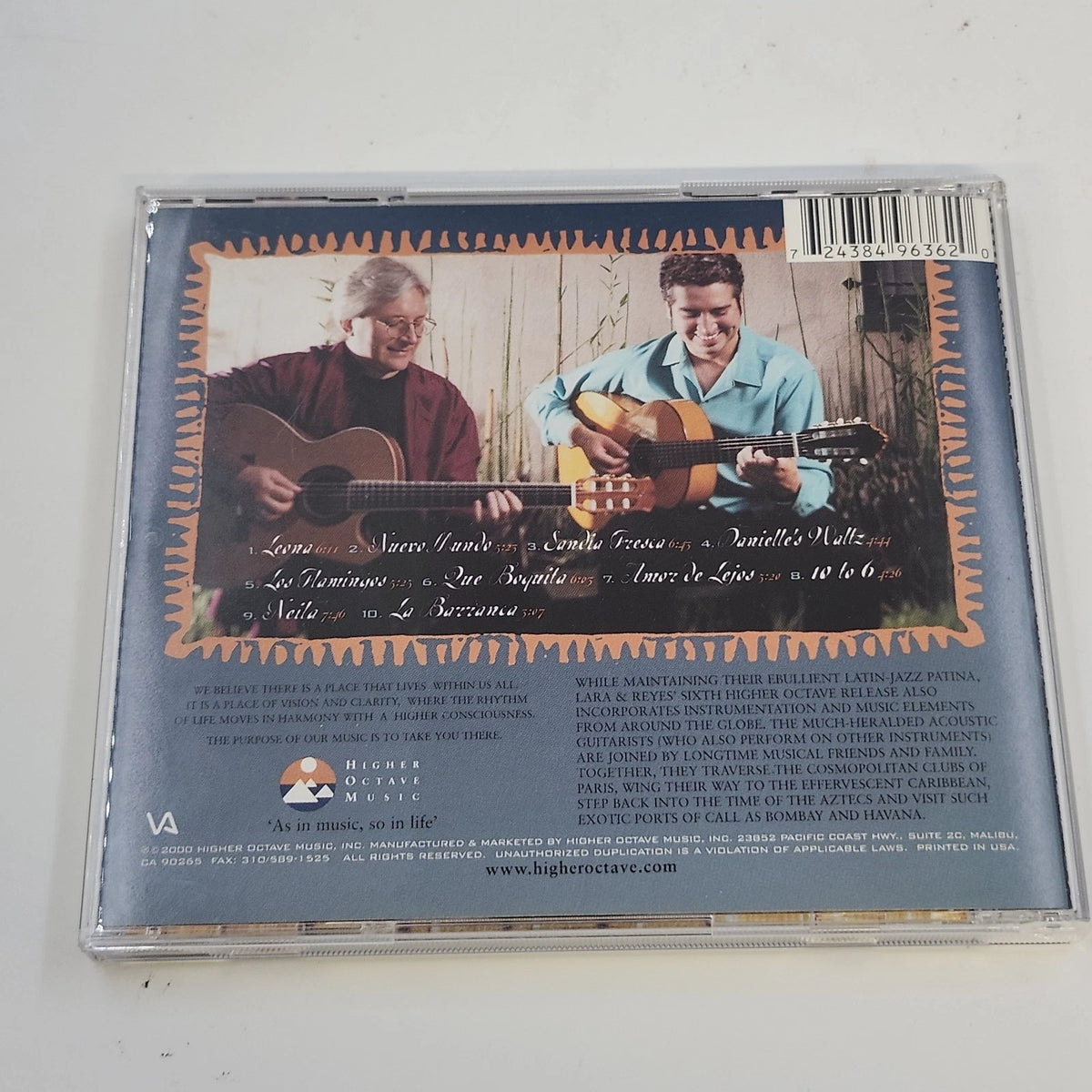 Lara & Reyes 5 CD World Jazz Exotico Riverwalk Two Guitars Latin Higher Octave