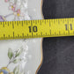 Andrea by Sadek Cake Platter Corona Floral Gold Trim Scalloped Edge 10.5"