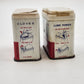 Schilling Ground Cloves Curry Powder 1.25 Oz Spice Tins Red White 2pc Vintage