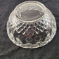 McKee Plymouth Serving Bowl Thumbprint Diamond Cut Out Clear Glass 10"