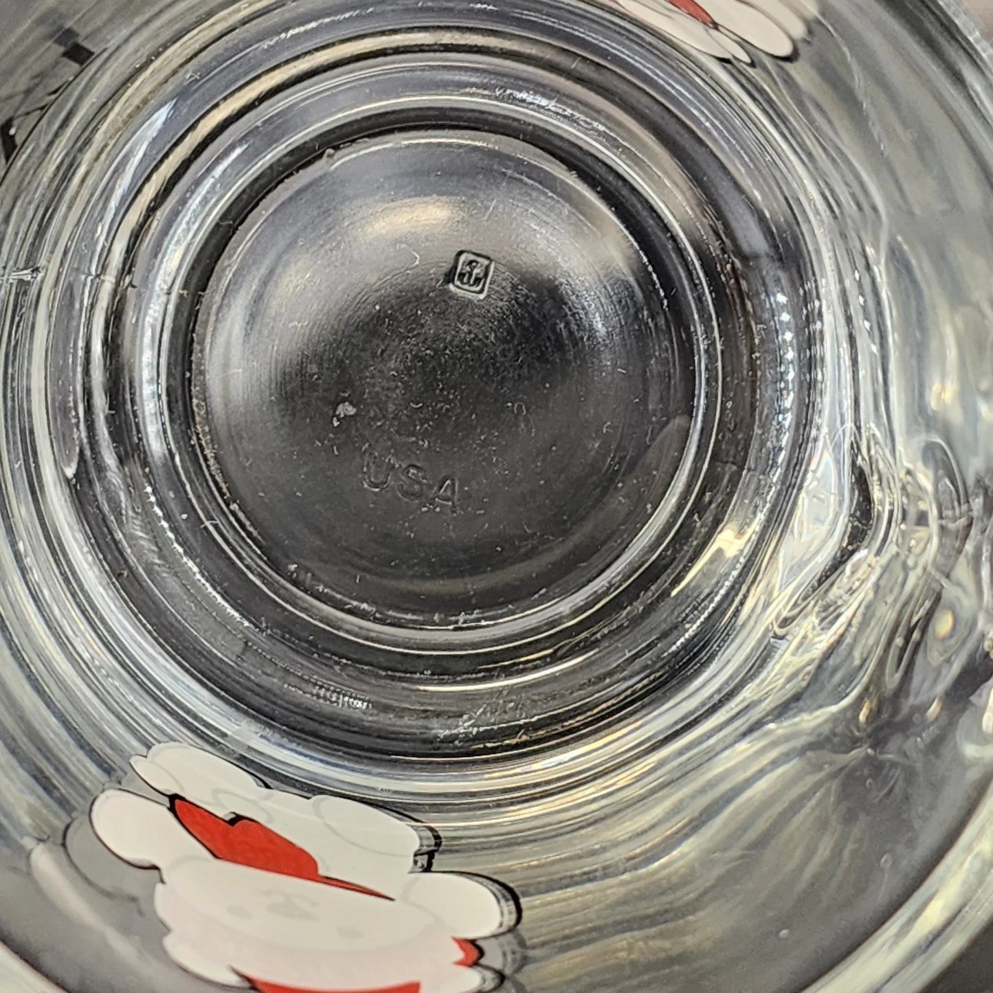 Lazzie Bear Clear Glass Mug Anchor Hocking Lazarus Dept Store Advertising 1989