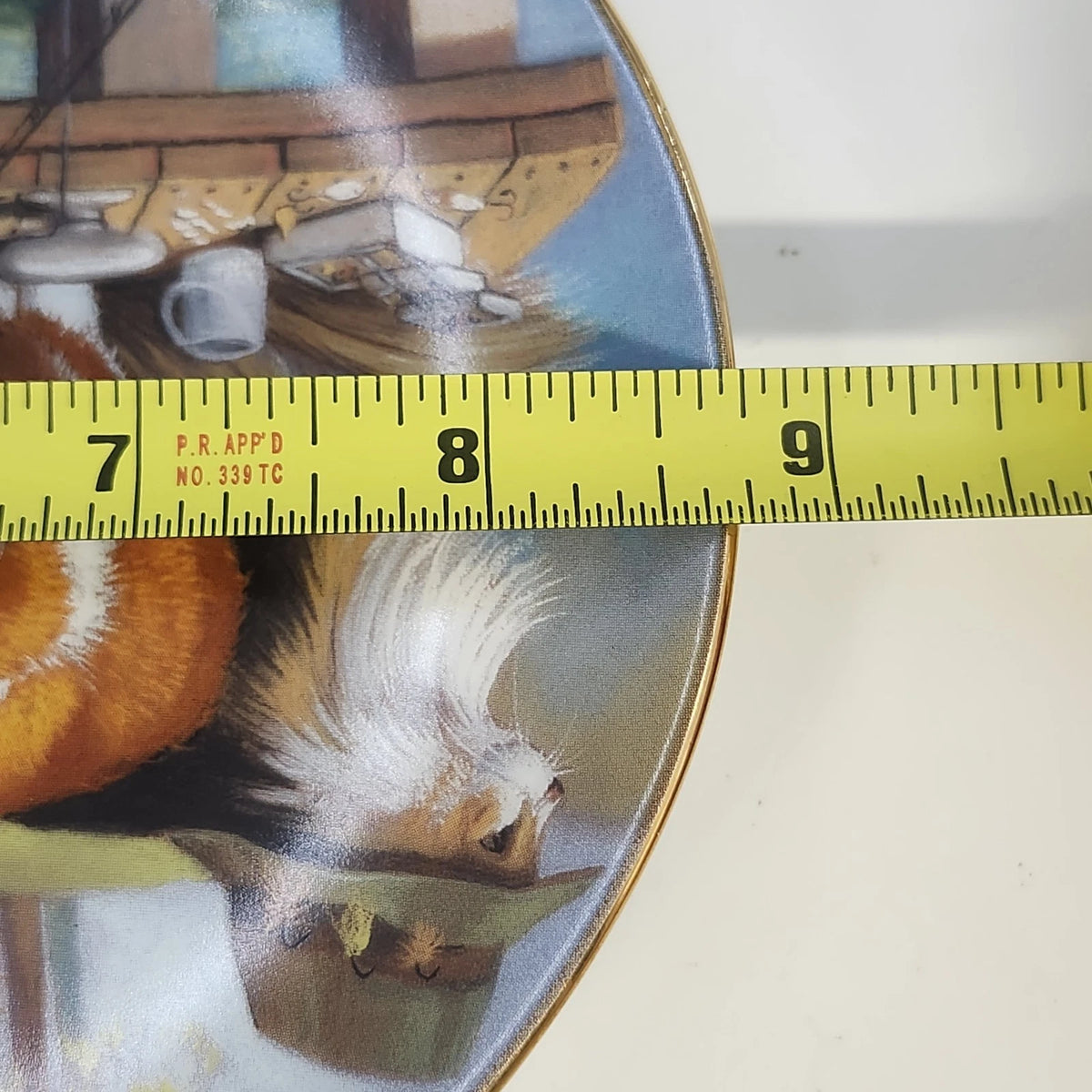 Franklin Mint Puss 'N Boot Bryan Moon Fine Porcelain Plate Limited Edition COA