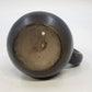 Ukrainian Art Pottery Pitcher Black Red Tan Raised Geometric Elongated Spout Vtg