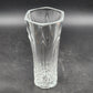 Lead Crystal Clear Glass Vase Cristal d’Arques-Durand Chatelet 9.5” 6-Sided Top