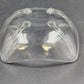 Anchor Hocking Square Clear Glass Swedish Soap Dish Candy Bowl Teardrop Footed