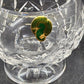 Open Sugar Bowl Waterford Lismore Footed Signed Elegant Crystal Glass